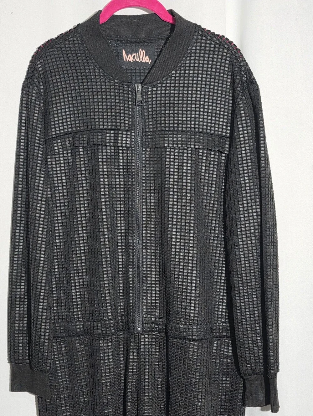 Rare Haculla Black Metallic Nocturnal Jumpsuit Womens Size S HTF